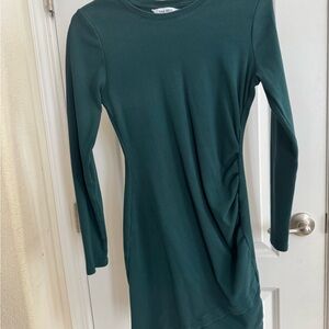 Nine West Teal Long Sleeve Dress